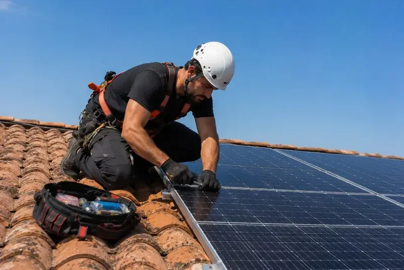 Maintenance et monitoring de panneaux solaires à Joux