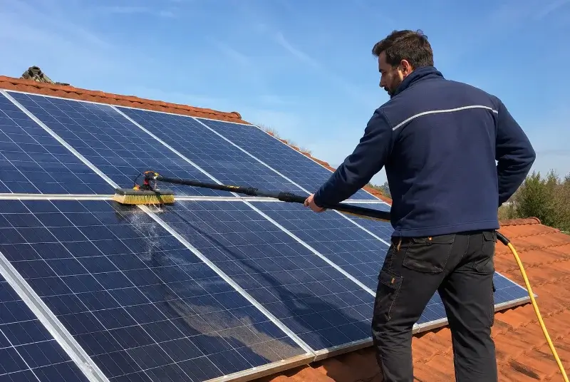 Nettoyage et entretien de panneaux solaires à Joux